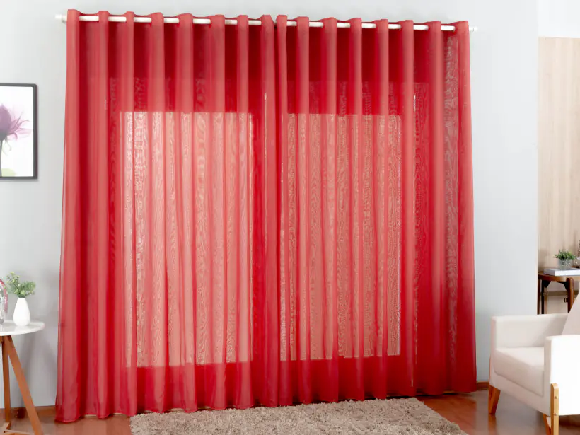 Cortina Bellini na cor vermelho, foto 2