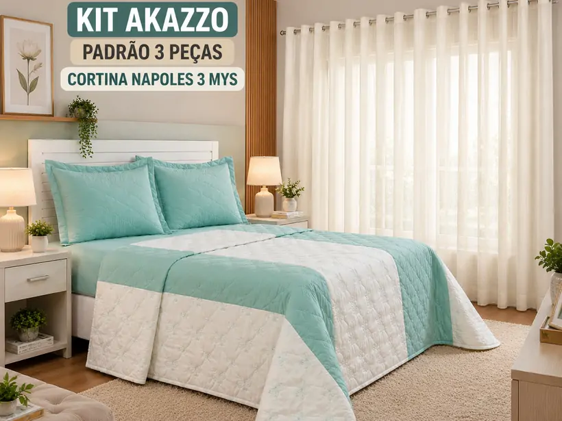 COMBO AKAZZO + CORTINA NAPOLES 3 MTS