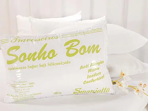 TRAVESSEIRO SONHO BOM na cor branco